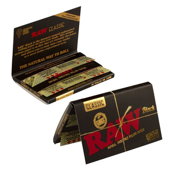 Бумага RAW Classic Black Single Wide Double Window - Самокрутки - Бумага RAW - Магазин домашних увлечений homehobbyshop.ru