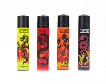 Зажигалка Clipper Dragon tatoo - Бренд Clipper - Магазин домашних увлечений homehobbyshop.ru