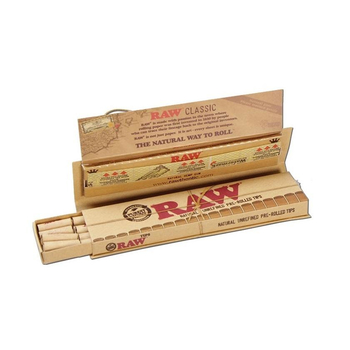 Бумажки Raw Connoisseur KS+ prerolled tips - Самокрутки - Бумага RAW - Магазин домашних увлечений homehobbyshop.ru